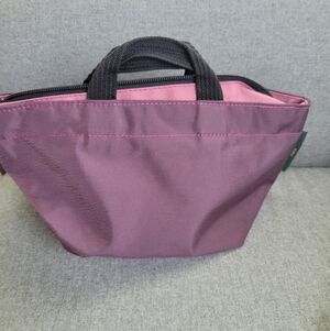 Herve Chapelier Bag Purple And Pink Top Handle Mini Nylon Bag